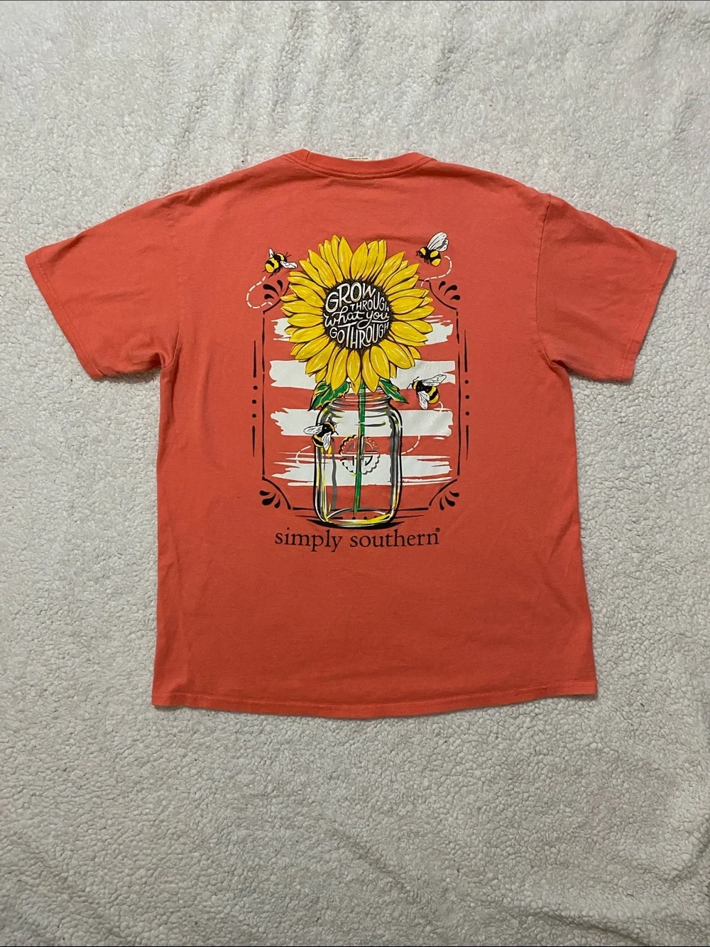 Simply Southern women’s size large Coral Short-sleeve shirt - Picture 16 of 16